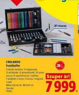 Lidl CRELANDO Festőkoffer ajánlat