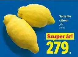 Lidl Sorrento citrom ajánlat