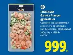 Lidl ITALIAMO Garnéla / tenger gyümölcsei ajánlat