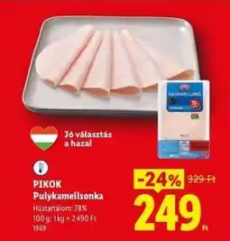 Lidl Pikok Pulykamellsonka ajánlat