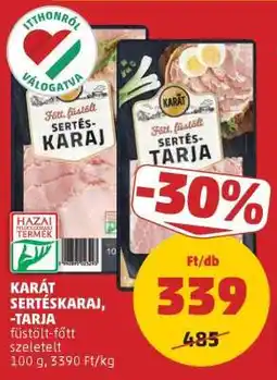 PENNY KARÁT Sertéskaraj, -tarja ajánlat