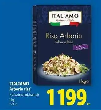 Lidl ITALIAMO Arborio rizs ajánlat