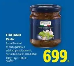 Lidl ITALIAMO Pesto ajánlat