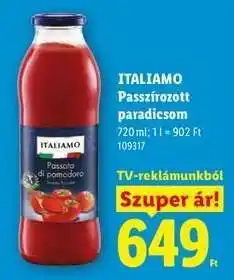 Lidl ITALIAMO Passzirozott paradicsom ajánlat