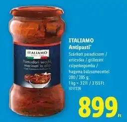 Lidl ITALIAMO Antipasti ajánlat