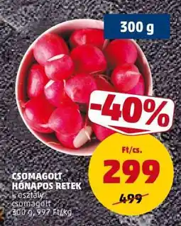 PENNY Csomagolt hónapos retek ajánlat