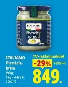 Lidl Italiamo Pisztácia-krém ajánlat