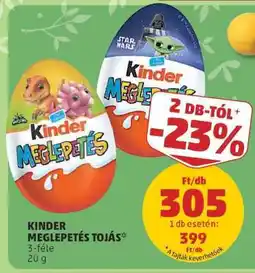 PENNY KINDER MEGLEPETÉS TOJÁS ajánlat