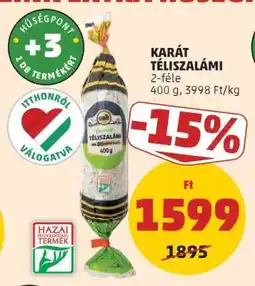 PENNY KARÁT TÉLISZALÁMI ajánlat