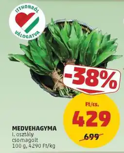 PENNY Medvehagyma ajánlat