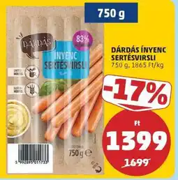 PENNY DÁRDÁS ÍNYENC SERTÉSVIRSLI ajánlat