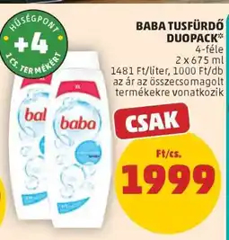 PENNY Baba Tusfürdő Duopack ajánlat