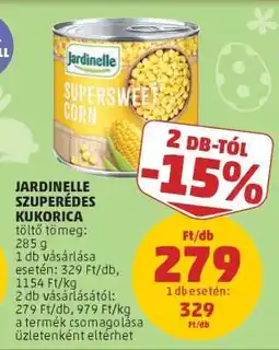 PENNY Jardinelle Szuperédes Kukorica ajánlat