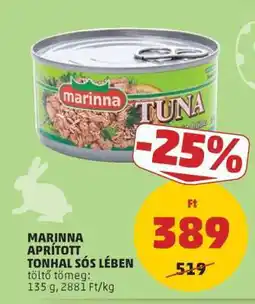 PENNY Marinna Aprított Tonhal Sós Lében ajánlat