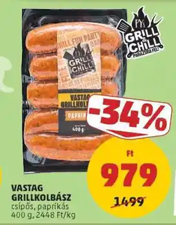 PENNY Vastag Grillkolbász ajánlat