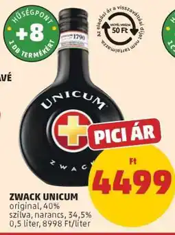 PENNY Zwack Unicum ajánlat