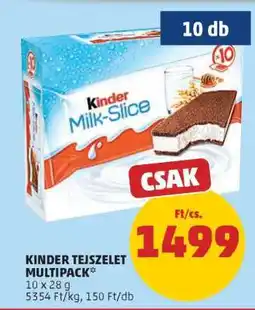 PENNY Kinder tejszelet multipack ajánlat