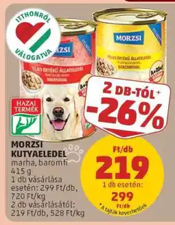 PENNY MORZSI KUTYAELEDEL ajánlat