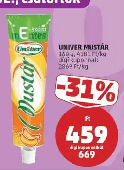 PENNY UNIVER﻿﻿ Mustár ajánlat