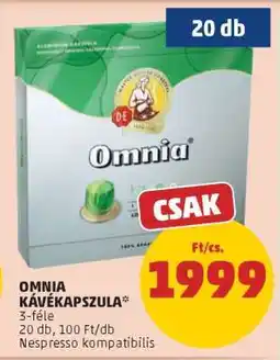 PENNY OMNIA KÁVÉKAPSZULA ajánlat