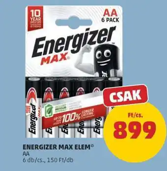 PENNY Energizer Max Elem ajánlat