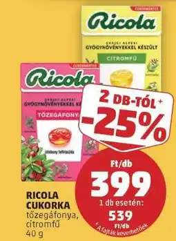PENNY Ricola cukorka ajánlat