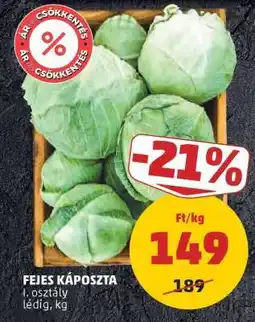 PENNY Fejes káposzta ajánlat