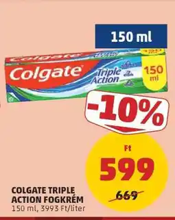 PENNY Colgate Triple Action Fogkrém ajánlat
