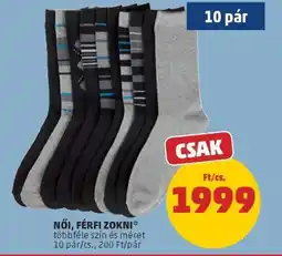 PENNY Női / férfi zokni ajánlat