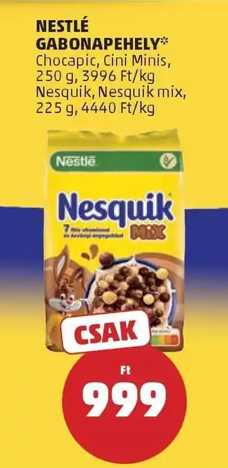 PENNY NESTLÉ Gabonapehely ajánlat