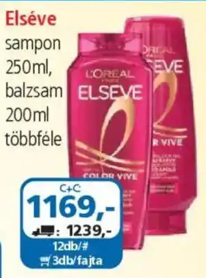 ÁRKLUB Elséve sampon, balzsam ajánlat