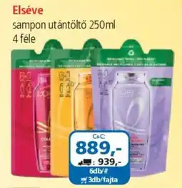 ÁRKLUB Elséve sampon utántöltő ajánlat