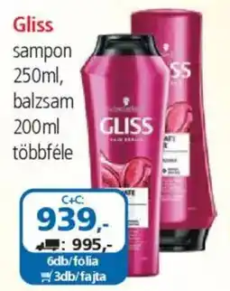 ÁRKLUB Gliss sampon, balzsam ajánlat