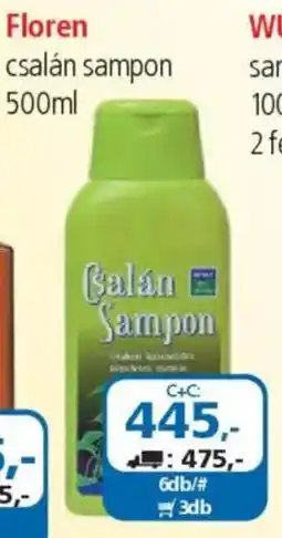 ÁRKLUB Floren csalán sampon ajánlat
