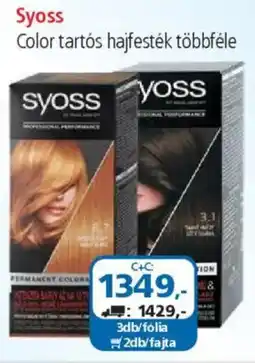 ÁRKLUB Syoss Color tartós hajfesték ajánlat