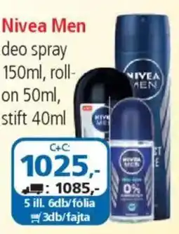 ÁRKLUB Nivea Men deo spray ajánlat