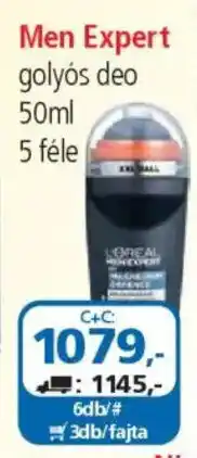 ÁRKLUB Men Expert golyós deo ajánlat