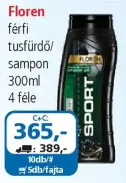 ÁRKLUB Floren férfi tusfürdő / sampon ajánlat
