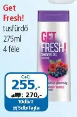 ÁRKLUB Get Fresh! tusfürdő ajánlat