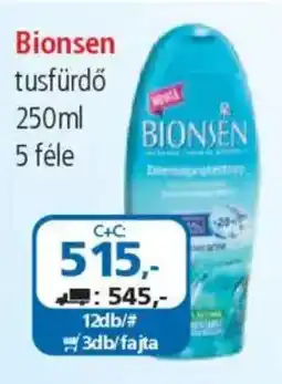 ÁRKLUB Bionsen tusfürdő ajánlat