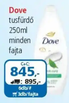 ÁRKLUB Dove tusfürdő ajánlat