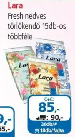 ÁRKLUB Lara Fresh nedves törlőkendő ajánlat