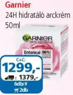 ÁRKLUB Garnier 24H hidratáló arckrém ajánlat