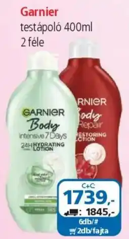 ÁRKLUB Garnier testápoló ajánlat