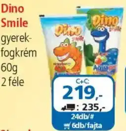 ÁRKLUB Dino Smile gyerekfogkrém ajánlat
