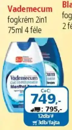ÁRKLUB Vademecum fogkrém 2in1 ajánlat