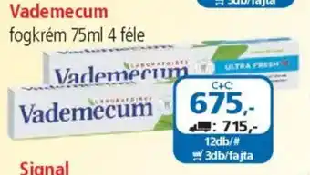 ÁRKLUB Vademecum fogkrém ajánlat