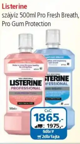 ÁRKLUB Listerine szájvíz Pro Fresh Breath, Pro Gum Protection ajánlat