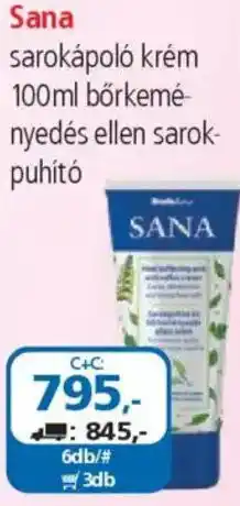 ÁRKLUB Sana sarokápoló krém ajánlat