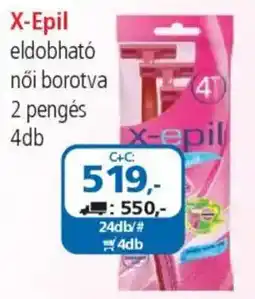 ÁRKLUB X-Epil eldobható női borotva ajánlat